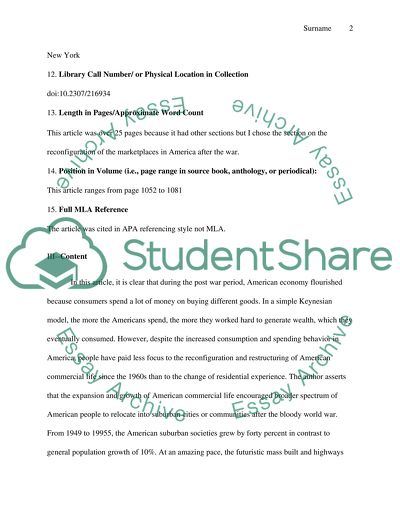 Article response about architecture