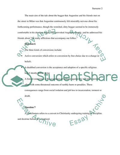 Question of confesstion