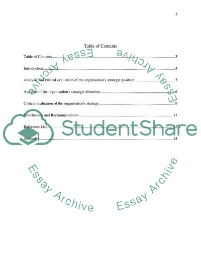 Evaluation of the Companys Strategy