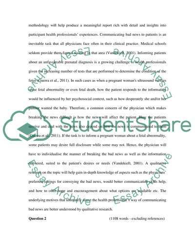 How to Break Bad News to Pregnant Women Regarding the Viability of Their Fetus