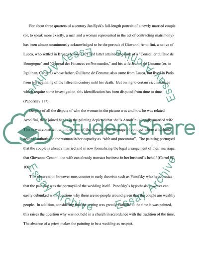 Art History: the Arnolfini Portrait