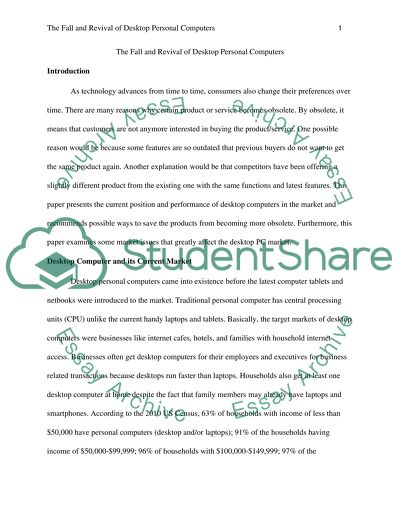 The Fall and Revival of Desktop Personal Computers