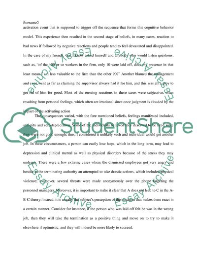 Theory of Emotional Disturbance