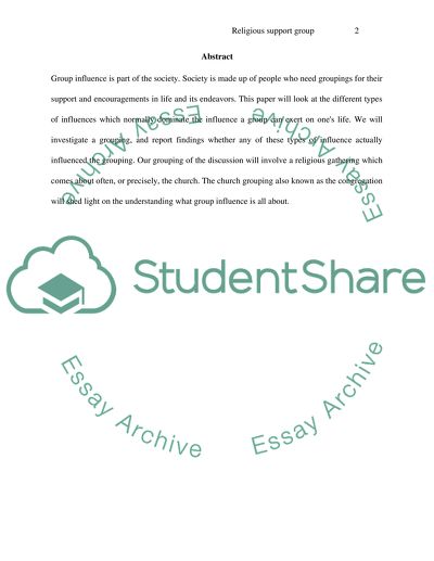 Religious Group Support