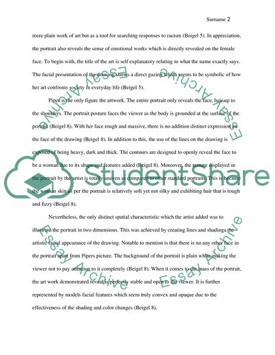 Art Appreciation of Work with a Picture of Piper