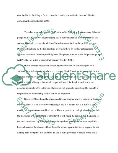 Major Approaches to Racial Profiling