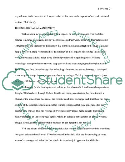 How New Technology creates a Lifestyle that Sustains the Environment