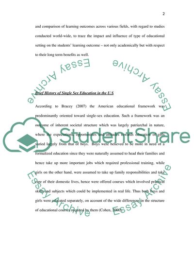 Co-education and singl-education