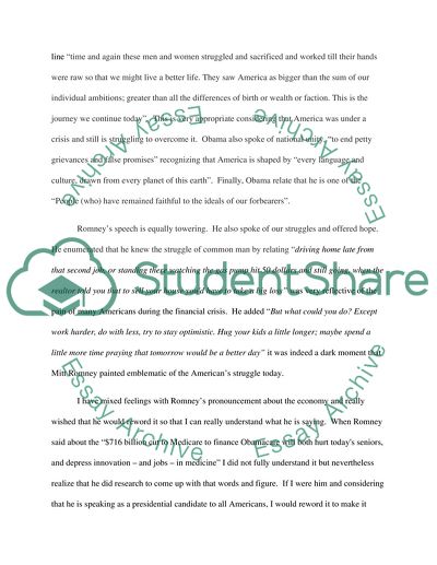 An effective speaker paper comparison critique of 2 famous speeches