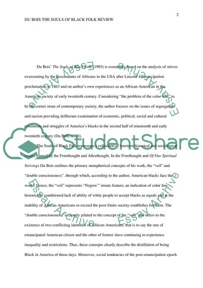 Du Bois The Souls of Black Folk