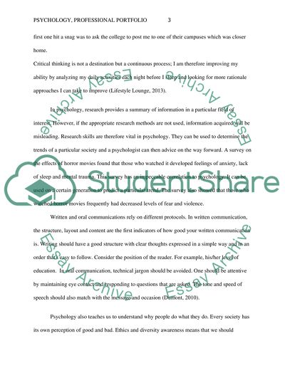 Professional Portfolio