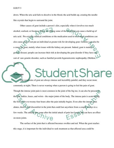 Gout as a Complex Form of Arthritis