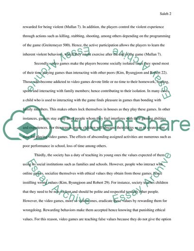 Effects of Video Games