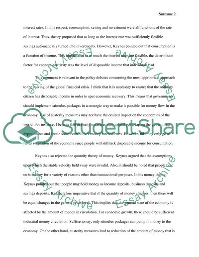 The world financial crisis and recession aftermath