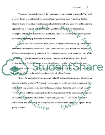 Are traffic fatalities another consequence