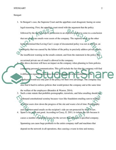 The Case of Stengart Analysis