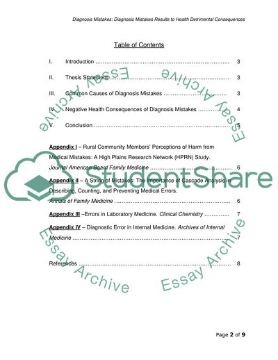 Common Causes of Diagnosis Mistakes