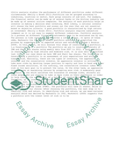 Portfolio risk management