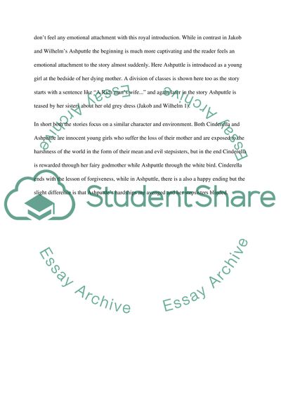 Cinderella and Ashputtle