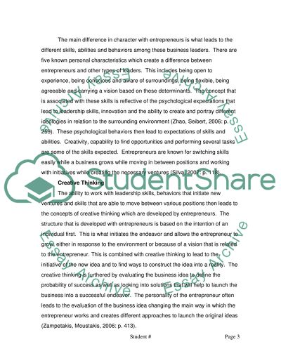 introduction for entrepreneurship essay