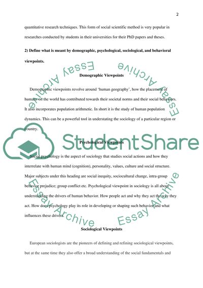 Meaning of Sociology
