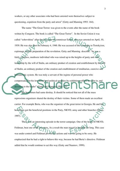 Historiographic review of the great terror in Russia (1936- 1938)