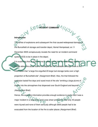 Incident Command Issues