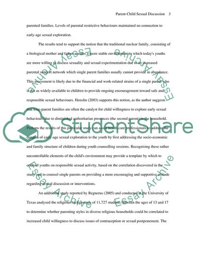 Parent-Child Sexual Discussion