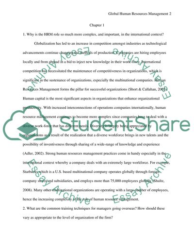 Assignment: Discussion Questions (6)