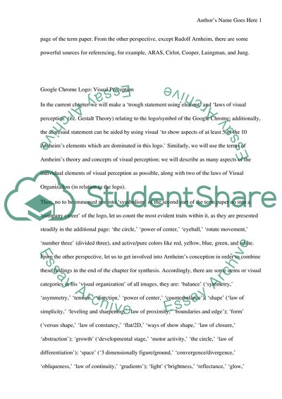 Art and Visual Perception: Google Chrome Logo