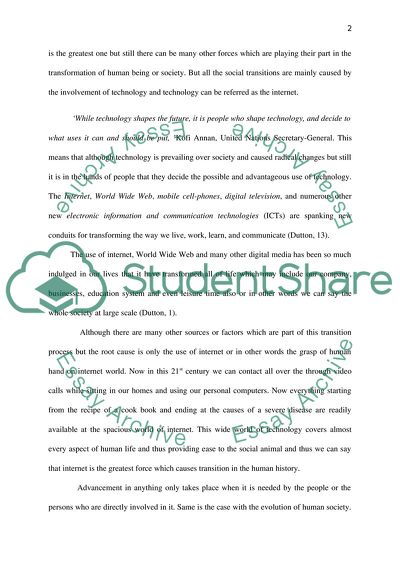 Internet is the Greatest Transformative Force in Human History