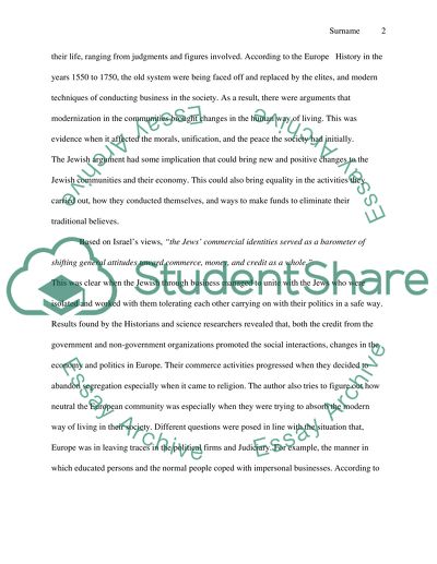 Historical Monograph of Jonathan Israel