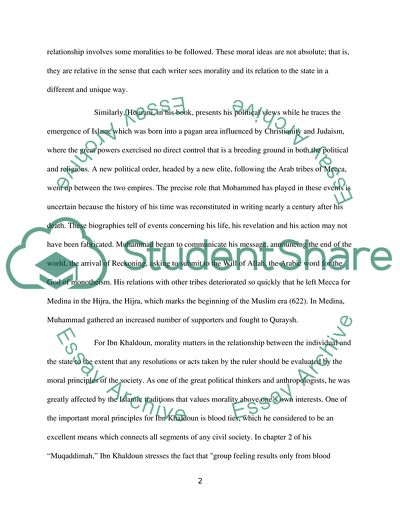 Albert Hourani and Ibn Khaldoun