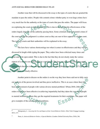 Anti-Social Behavior