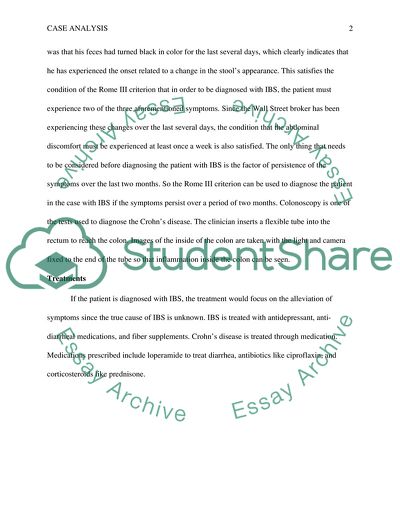 Pathophysiology-Gastro Disorders Case Analysis