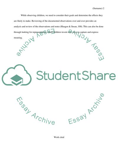 Childrens development in education