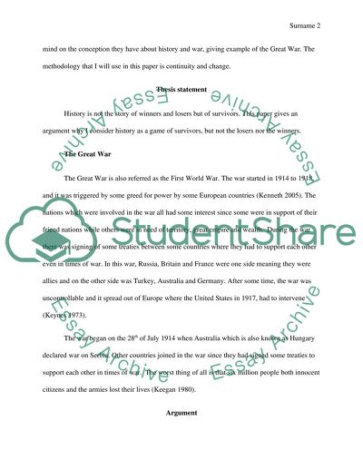 History is not the Story of Winners and Losers but of Survivors