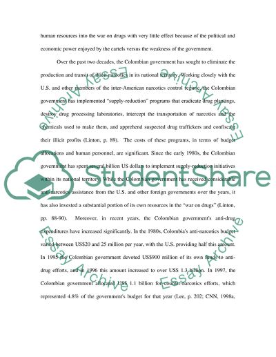 Colombian Drug MulesDrug Trade and Trafficking