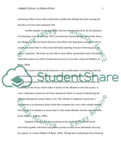 Modern Correctional Alternatives