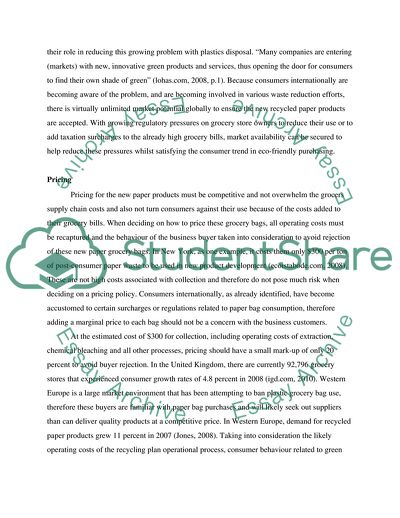 Grocery Bags Developed by Recycled Paper Materials