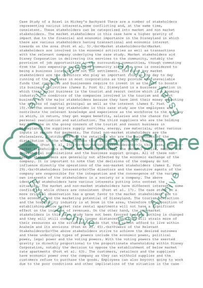 Business & Society case Study