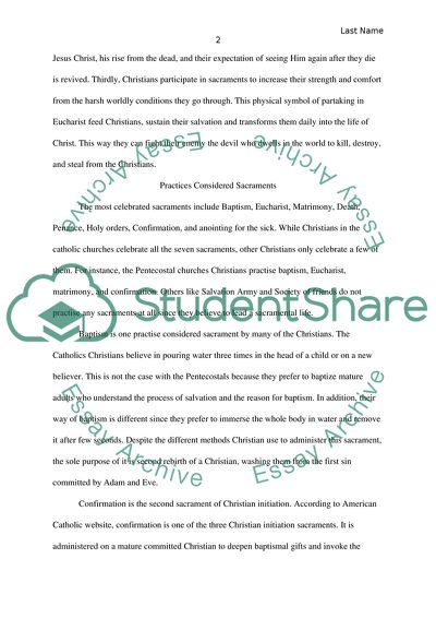 Christian Sacraments