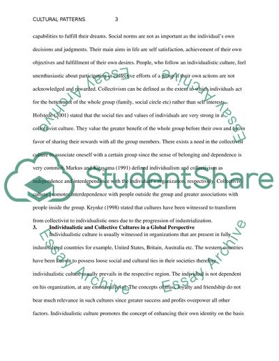 Cultural Plualism Assignment