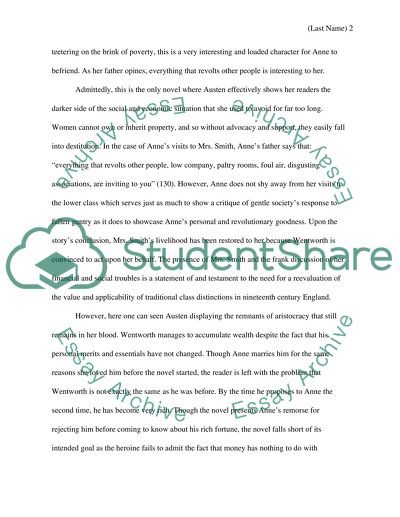 Persuasion: The Changing Social Structure