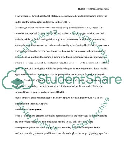 Emotionally Intelligent Leaders and Their Impact on Followers