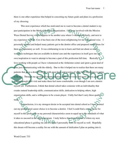 Dental Degree Study Program