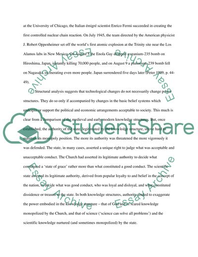 Science, Technology and the Military: The Manhattan Project