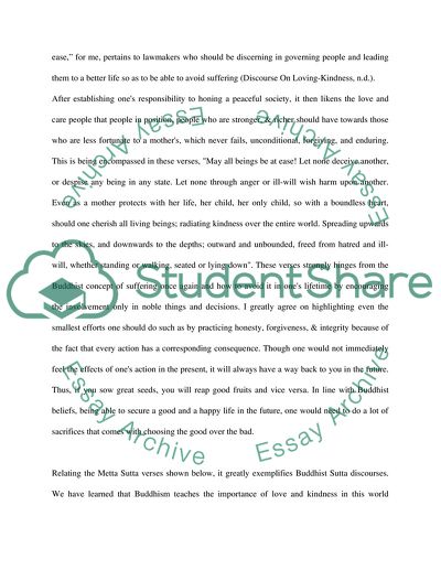 Exploring the Metta Sutta