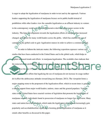 Law and Criminology: Marijuana Legalization