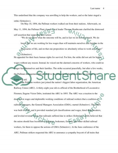 pullman strike of 1894 thesis statment Apush concept outline name _____ period 6: thesis statement directly above the box railway strike of 1877, homestead strike of 1892, pullman strike of 1894. pullman strike of 1894 thesis statment Apush concept outline name _____ period 6: thesis statement directly above the box railway strike of 1877, homestead strike of 1892, pullman strike of 1894.